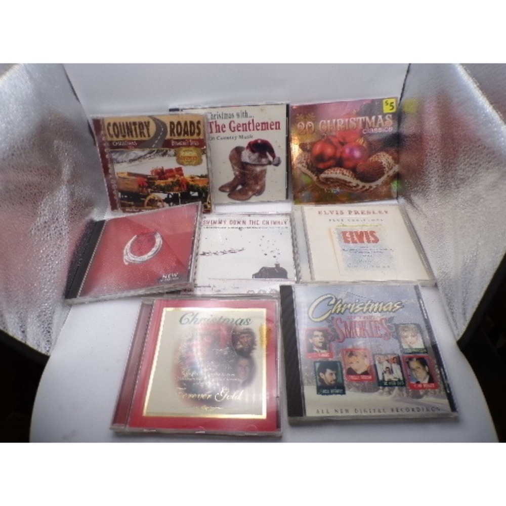 Christmas Country Music CD Lot‎ 8 Elvis Presley Branson Smokies Holiday Classics